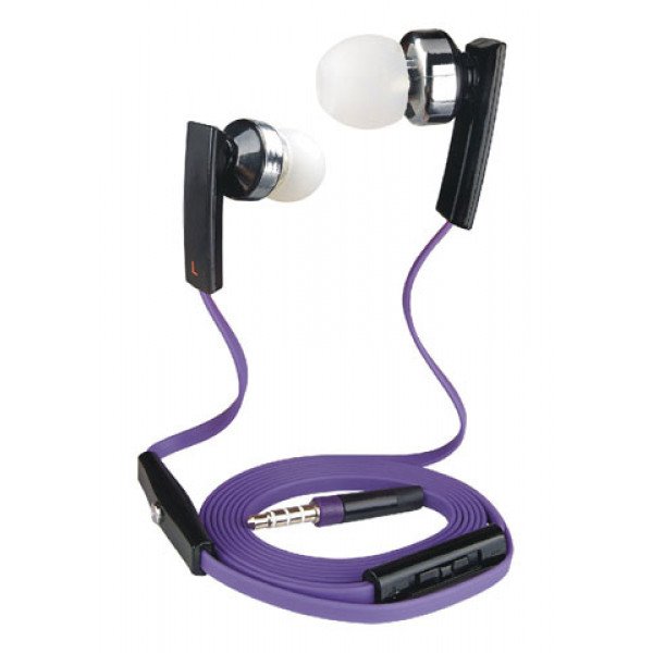 Wholesale KIK 888 Stereo Earphone Headset with Mic and Volume Control (888 Purple)